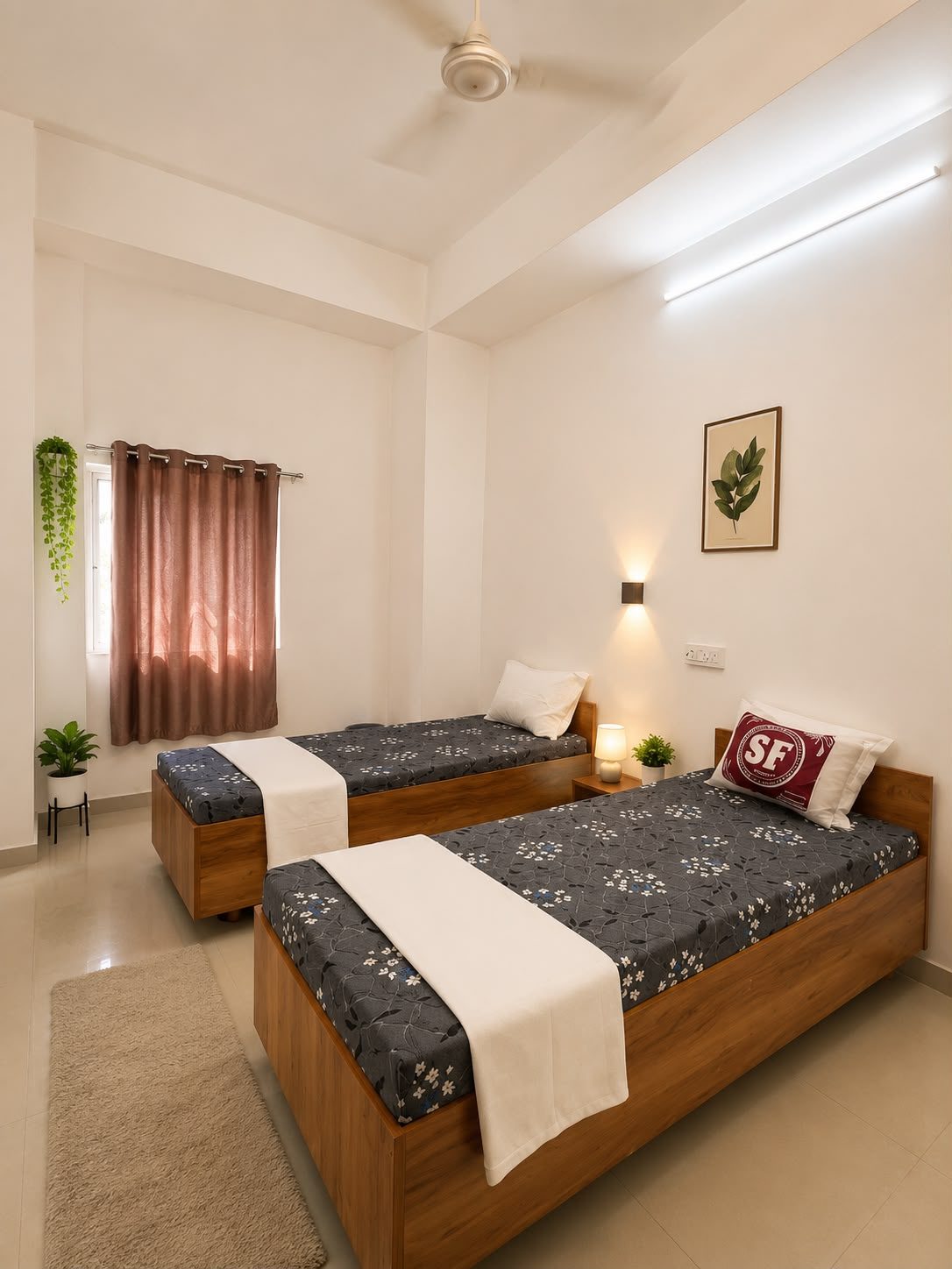 Premium 2-sharing bedroom at Celestial For Her