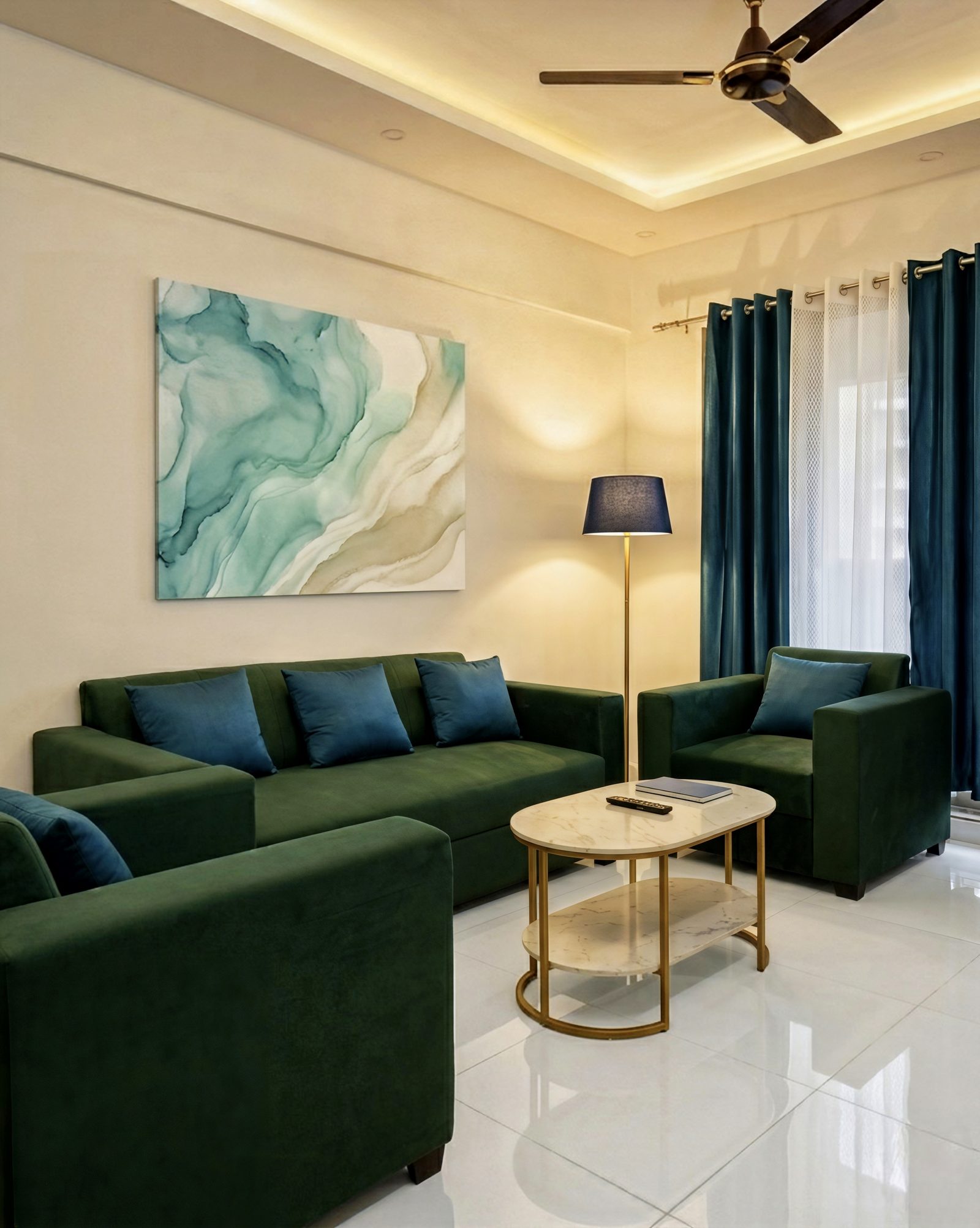 Premium Community Stay lounge interior